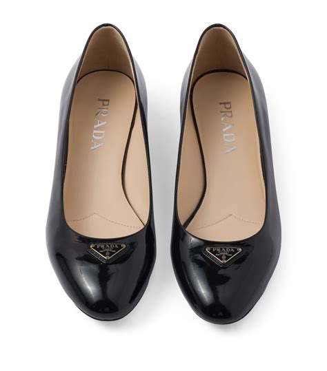 prada patent leather ballet flats